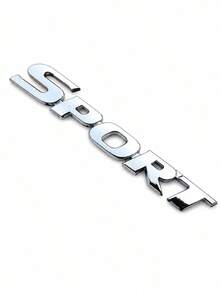 3D Metal SPORT Car Emblem Badge, Stereo Letter Self-Adhesive Car Sticker, Waterproof Wear Resistant Auto Modification Decal, Universal Decor Sticker For Car Rear Trunk Fender Side Window - A - View 11
