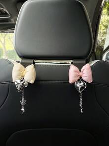 可愛蝴蝶結愛心汽車掛鉤創意汽車座椅背收納掛鉤 - 蝴蝶結 - 查看 7