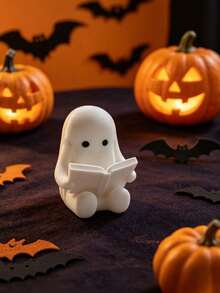 2/1pc Ghost Appearance Resin Statue Figurine, Desktop Decor Ornament, Suitable For Room Decoration, Halloween Gift And Decoration - Multi-color - View 10