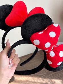 1 buah Bando Telinga Mickey & Minnie Mouse Resmi Disney dengan Pita, Aksesori Rambut Putri, Cocok untuk Pesta, Ulang Tahun, dan Cosplay (Beberapa Aksesori Mungkin Acak), Halloween - MultiWarna - View 9