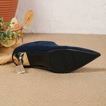 Sepatu Hak Tinggi Wanita Model Baru, Ujung Lancip Nyaman, Elegan, Modis, dan Serbaguna - Royal Blue - View 4