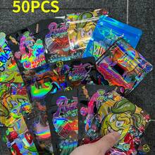 50/100PCS Reusable Mixed 3.5g Large Size Mixed Laser Zipper Bags, Mylar Bags, Plastic, Odor-Proof, Polyethylene Film, For Jewelry Collection, Artwork, Handicrafts, Sewing, Suitable For Parties, Party Supplies, Party Decorations, Scientific Packaging - View 7