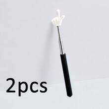 1/2pcs Macaron Telescopic Finger Pointer, Sponge Grip Extendable Teaching Stick, Book Page Knowledge Point Indicator Rod, Stainless Steel Telescopic Pole With Adjustable Length, Soft Rubber Gesture Tip For Books And Paper, Suitable For School Classroom Text Reading, Christmas Holiday Picture Book Guidance, Halloween Theme Storytelling, Short Video Promotion - Multi-color - View 11
