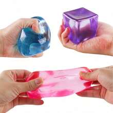 DOWMOO Schylling 1pc Ice Cube Stress Relief Toy, Slow Rebound Soft Sensory Squeeze Ball, Desktop Anxiety Relief Handheld Toy (Randomly Sent Outer Packaging Box), Gift For Friends - Multicolor - View 6