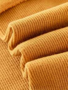3/6/10 Pairs Random Style Women's Morandi Multicolor Solid Color Folded Cuff Terry Ribbed Socks, Thickened Warm Mid-Calf Socks, Japanese Minimalist Academy Style - Multicolor - View 7