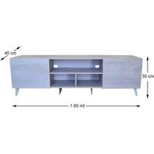 Television Stands & Entertainment Centers - Light Grey - View 4