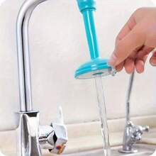 Bộ 6 món (3 phụ kiện vòi nước + 3 kẹp) miếng chắn bắn nước kéo dài cho vòi nước gia đình, dễ lắp đặt, điều chỉnh được lưu lượng nước, phù hợp với hầu hết các chậu rửa, tiện dụng cho việc giặt rửa và vệ sinh tại nhà (màu ngẫu nhiên) - 6 món (3 vòi + 3 kẹp) - Xem 8