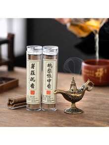 1 Peça Queimador de Incenso para Decoração Doméstica, Suporte de Aromaterapia de Metal Vintage para Mesa, Ornamento de Relaxamento para Sala de Chá, Escritório e Casa, Suporte de Incenso de Torre de Agarwood Retrô, Presente Cultural Criativo de Estética Tradicional - Vários estilos - Visão 7