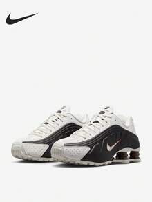 Nike Authentic Shox R4 Women's Cushioned Fashionable Breathable Patchwork Running Shoes AR3565-104 - AR3565-104 - View 1