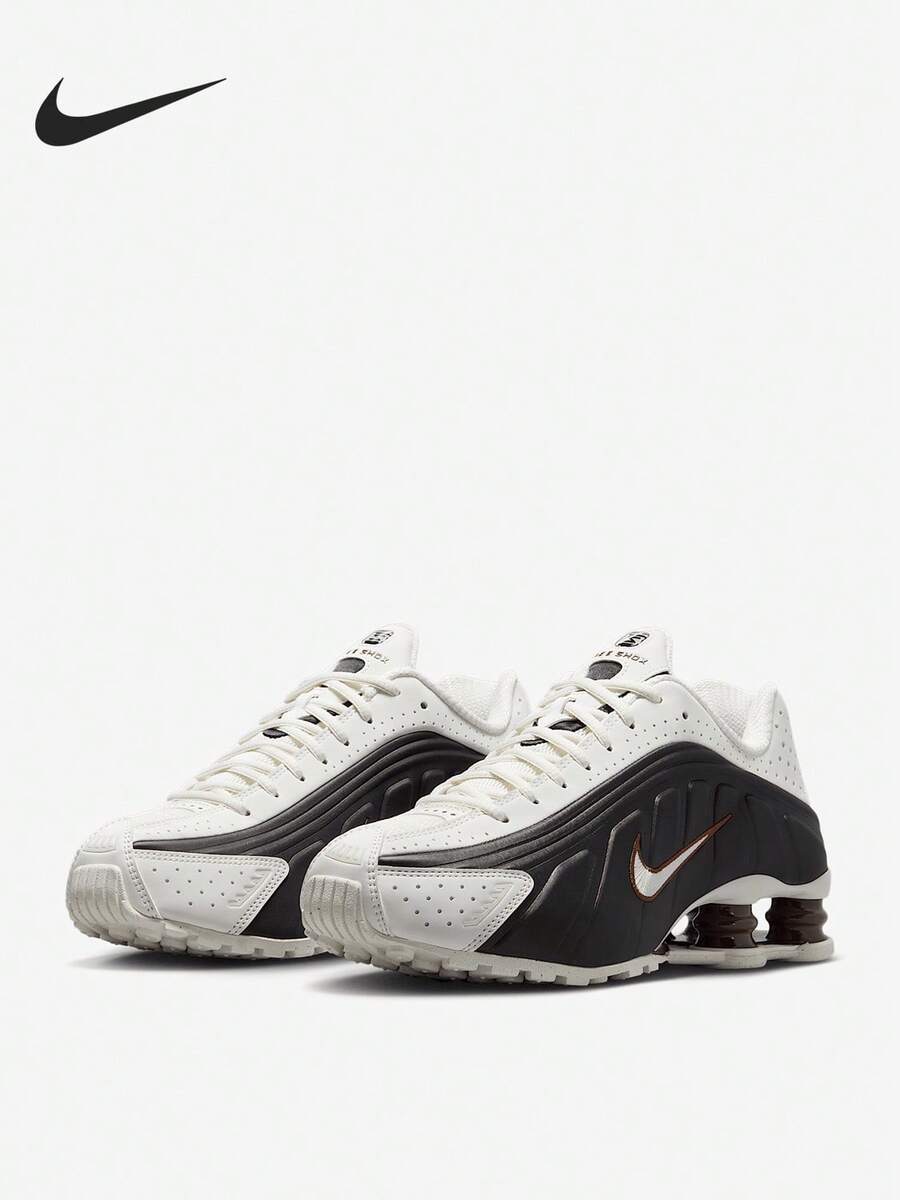 Nike Authentic Shox R4 Women's Cushioned Fashionable Breathable Patchwork Running Shoes AR3565-104 - AR3565-104 - View 1