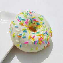 PU Faux Donut Slow Rebound Cake Food Toy, Bread Fridge Magnet Pendant Decoration - Multicolor - View 6