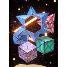 Versatile Geometric Magnetic Magic Cube, 3D Puzzle Cube, Geometric Puzzle, Thanksgiving, Christmas Gift, Classic Stress Relief Infinite Reversible, Multiple Colors Available. - Multicolor - View 5