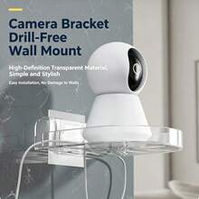 1/2/3pcs Wall-Mounted Camera Bracket, Surveillance Tray, Multi-Functional Home Wall Shelf - Multicolor - View 1