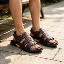 Men Sandals - Brown - View 11