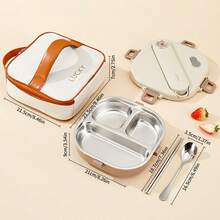 304 Stainless Steel Bento Box Adult, Leakproof Microwavable Lunch Containers, Metal Lunch Box With Soup Container And Utensils, Cute Japanese Bento Box, Travel Food Containers, Meal Prep Containers For School Student - Multicolor - View 37