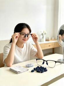 20pcs High-Density Foam Nose Pads, Reduce Pressure Marks, Prevent Glasses Slipping, Breathable And Skin-Friendly, Comfortable To Wear - A - View 2