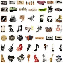 Retro Y2K Rock Music Graffiti PET Stickers 50pcs Waterproof Transparent Decals For Skateboard Phone Case Journal DIY Decor - 50 PCS - View 3