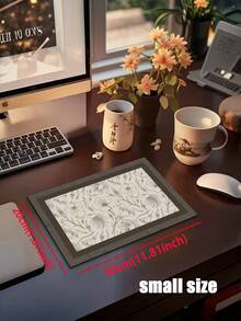 1 Pc Flowers, Leaves Pattern Kitchen Mat, 3.5 Mm Soft Rubber That Absorbs Water And Is Easy To Clean. Suitable For Corridors, Bathrooms, Living Rooms, Outdoor Door Mats, And Toilets. Useable Throughout The Year And For Various Holidays. - Multicolor - View 17