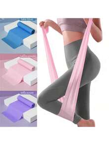3pcs/1pc Multicolor Latex Fitness Resistance Bands, Elastic Yoga Stretching Straps, Suitable For Leg, Hip, Arm Shaping, Portable Home Gym Workout Sports Bands - Multicolor - View 13