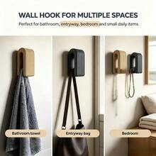 Automatic Locking Gravity Wall-Mounted Towel Rack, Novel Auto-Locking Towel Holder, Unique Home Bathroom Accessory, Practical Wall-Mounted Towel Rack, Creative Surprise Gift, Suitable For Home And Friends Gifts, Bathroom Storage And Decoration - Multicolor - View 4