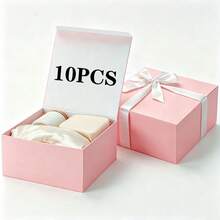 10個白色伴娘邀請禮物盒附蓋，可客製化姓名，伴娘/首席伴娘/女主人婚禮派對邀請禮物盒 - 查看 11