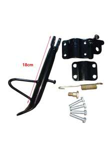 Motorcycle Kickstand Side Stand For ATV Dirt Bike Scooter | Heavy Duty Iron, For Pit Bikes, Off-Road Vehicles, Scooter, E-Bike, Complete Set With Spring & Mounting Screw - Motorcycle Kickstand - View 10
