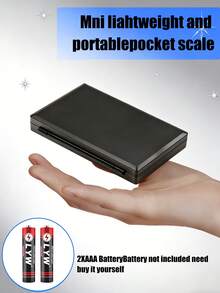 [Best Seller] 100g High Precision Multi-Function Flip Cover Scale, Jewelry Scale, Mini Stainless Steel Scale, Pocket Scale, Portable Pocket Scale, Kitchen Scale, Practical Tool, Kitchen Utensil, Battery Not Included - jewelry scales - View 2