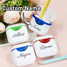 Personalized Dual-Head Manual Pencil Sharpener With Custom Name/Initials - Portable Suitable For School, Teacher Gifts, Graduation Presents, Back To School Supplies, Compact For & Office, For Classrooms, Pencil Sharpeners - Double-headed - View 1
