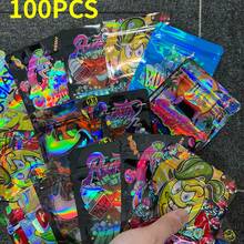 50/100PCS Reusable Mixed 3.5g Large Size Mixed Laser Zipper Bags, Mylar Bags, Plastic, Odor-Proof, Polyethylene Film, For Jewelry Collection, Artwork, Handicrafts, Sewing, Suitable For Parties, Party Supplies, Party Decorations, Scientific Packaging - View 8