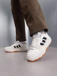 Adidas 男女款休閒滑板鞋 Lite Shuffle 輕量舒適透氣休閒滑板鞋 KH9025 - 亮白/奇妙白/黑色 - 查看 2