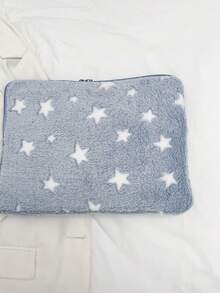 Solid Color Floral Minimalist Luxury Multi-Size Laptop Tablet Storage Bag Computer Case - Baby Blue - View 5