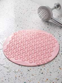 Non-Slip Round Silicone Bath Foot Scrub Cleaning Mat 11.81 Inch, Massage Bathtub Floor Mat With Strong Vacuum Suction Cups, Quick-Dry Drainage Holes, Suitable For Bathroom Bathtub Shower Floor, Foot Acupoint Massage Dead Skin Removal Foot Care Spa Foot Wash Mat - Multiple Styles and Colors - View 2