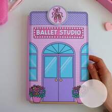 Ballet Studio Children's Quiet Book Interactive Dance Picture Book Ballet Craft Activity Costume And Makeup Drama Scrapbook Girls Birthday Gift - Multicolor - View 3