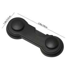 1pc Multi-Purpose Baby Anti-Collision Safety Lock, Drill-Free Self-Adhesive Child Safety Lock, Suitable For Cabinets, Drawers, Refrigerators, Wardrobes, Home Daily Protection Accessories - Black - View 3