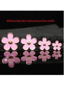 4pcs Car Air Vent Fragrance Clip, Floral Scented Decor Clip For Car Interior - A - View 10