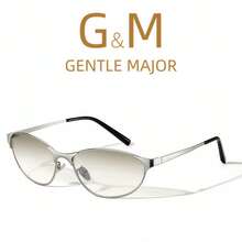 1 Pair Women's Silver Aviator Metal Frame Double Bridge Design Personalized Fashion Glasses - Multicolor - View 11