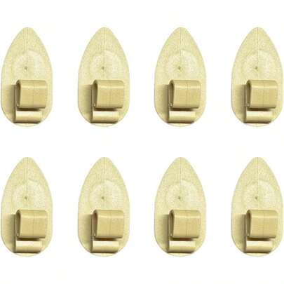 8 piezas de clips para piso de coche, fijadores de alfombra antideslizantes, clips de sujeción de alfombra automotriz, clip de retención de piso de coche para camión, SUV, RV (Beige)