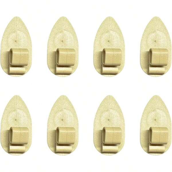 8 piezas de clips para piso de coche, fijadores de alfombra antideslizantes, clips de sujeción de alfombra automotriz, clip de retención de piso de coche para camión, SUV, RV (Beige)