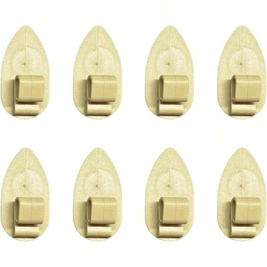 8PCS Car Floor Clips, Non-Slip Carpet Fixers, Automotive Fastener Carpet Clips, Car Floor Retaining Clip Truck, SUV, RV(Beige) - A - View 1