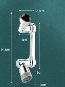 1pc Universal Faucet Extender, 1080° Rotating Zinc Alloy Water Nozzle, Threaded Sink Aerator Adapter, Anti-Splash Extension Head, Suitable For Kitchen Sink And Bathroom, Adapter Included - Multi-functional Robotic Arm Dual-mode Faucet Extender - View 8