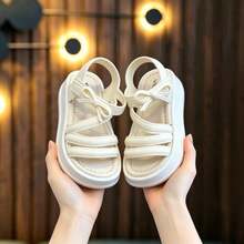 Vicvait Sandals, Summer Children's Fashion Princess Shoes, Shoes For Older And Middle-Aged Children, Girls' Soft-Soled Shoes, Students' Beach Shoes - White - View 10