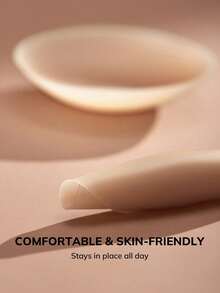 2pcs Reusable Sticky Adhesive Silicone No Show Nipple Covers-A Good Choice For Slim-Fitting T-Shirts Wedding Bra - Mocha Brown - View 5