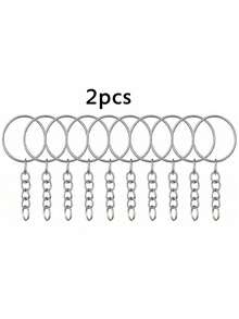 70/140/280/560pcs Keychain Making Material Set - 40 Swivel Clasps, 10 Key Rings, 50 Open Rings, DIY Keychain Craft Tools (Gold/Silver) - Multicolor - View 15