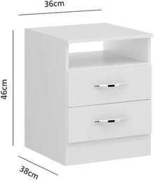 Nightstands - White - View 3