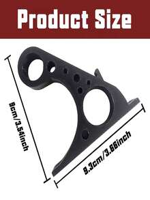 1pc Black Plastic Helmet Wall Mount, Sturdy Plastic Construction, Durable. Securely Holds Full Face Helmets Without Scratching. Rust-Resistant And Corrosion-Resistant Design, Suitable For Long-Term Daily Use, Easy Installation, Modern Design, Suitable For All Types Of Helmets - Multicolor - View 4