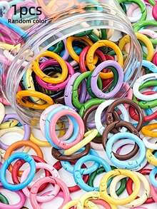 10/30/60/120pcs Random Color Zinc Alloy Spring O-Ring - Keychain Making Accessories, Keychain Pendant, Bag Pendant, Wallet Pendant, Wallet Accessories, Carabiner Clip, Durable Metal Quick Release Buckle For DIY Keychain, Shoulder Strap, Dog Leash | Easy Open/Close - O-ring Keychain - View 16