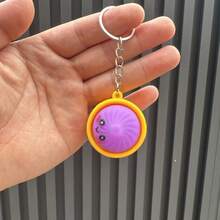 1pc Cute Bun Stress Relief Squeeze Toy Keychain, Car Couple Pendant, Bag Charm, Decompression Toy, Gift Small Present - Multicolor - View 9