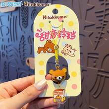 San-X Rilakkuma 正版慵懶熊甜美鈴鐺鑰匙圈，可愛手機鍊、鑰匙圈、情侶後背包耳機吊飾 - 彩色 - 查看 11