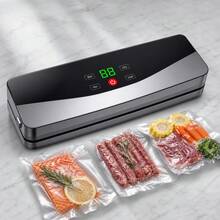 Rechargeable Vacuum Sealing Machine With LED Digital Display Screen, Lithium Battery 2000mAh, 7.4V, USB Rechargeable Large Capacity Lithium Battery Food Sealer, Household Kitchen Multi-Mode Dry And Wet Food Packaging Sealing Machine - Multicolor - View 4