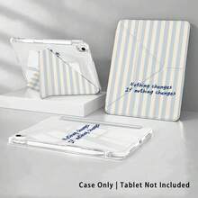 條紋與其他圖案彩繪效果平板保護殼，內置筆槽，兼容 Apple 10代/A16 11代/Air 11 保護殼，兼容華為保護殼 Matepad SE 11/MatePad 11/MatePad 11.5 2025，適用於 Honor Pad 8/9/10/X8/X8A/X9，兼容三星/及其他熱門機型 - 款式13 - 查看 4